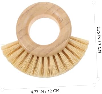Anneome Natural Bamboo Cleaning Brush for Kitchen Use