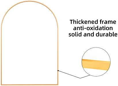 FLYMUHJIA Arched Full-Length Gold Mirror 24x36 Inches