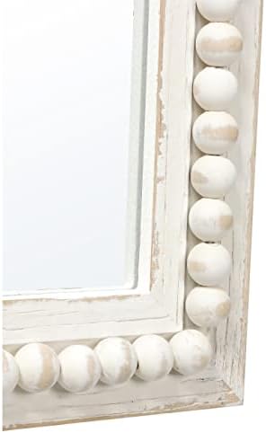 Sintosin 24 Farmhouse Mirror with Beaded Border