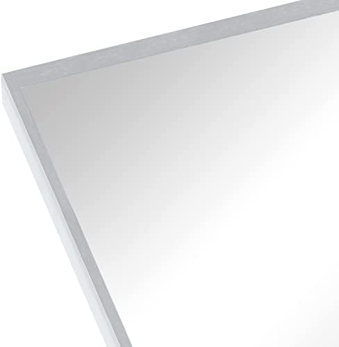 AYJOIR 24 x 36 Arch Bathroom Mirror with Silver Metal Frame