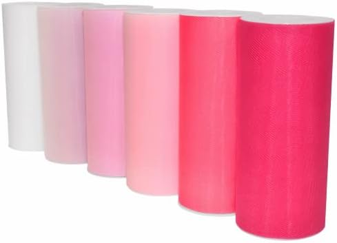 Morex Ribbon Ombre 6 x 150 YD Nylon Tulle 6-Pack