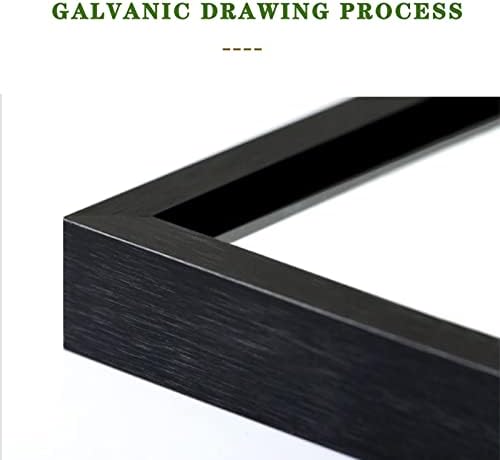 GQJNHUI Rectangular Mirror with Black Aluminum Frame