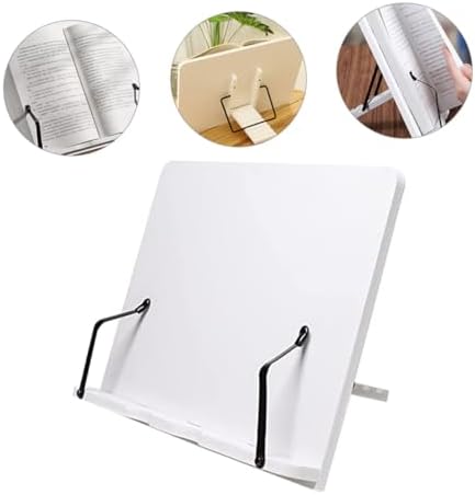 Adjustable Wooden Cookbook Stand for Home Office