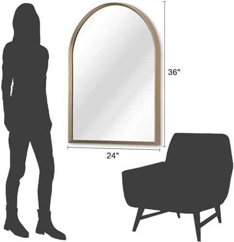 Arch Bathroom Mirror 36x24 Wall Mounted