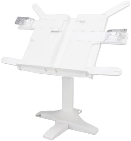 Oreilet Foldable Book Stand - Adjustable Reading Holder for Tablets Cookbooks Textbooks