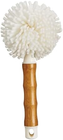 HIC Kitchen Bamboo Glass Brush Set of 2 1