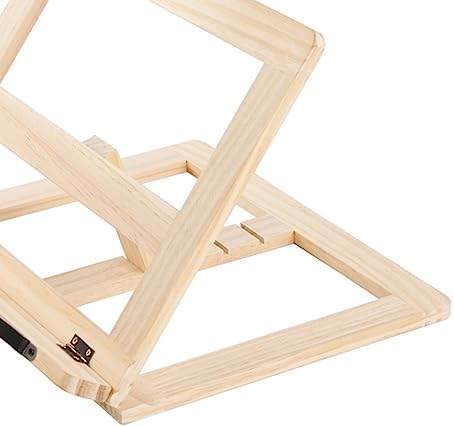 Beufee Wooden Cookbook Stand for Reading and Display