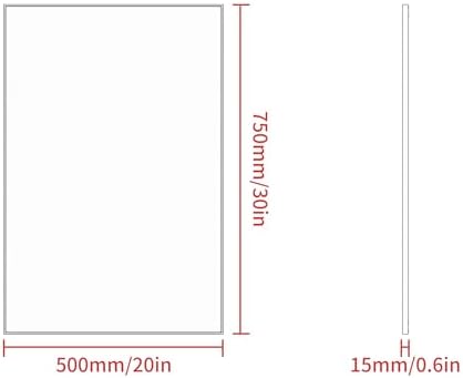 CRATECOOP 20 x 30 Black Wall Bathroom Mirror