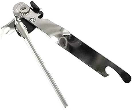 Manual Can Opener made of Nickle Plated Steel Silver Handle Sturdy Durable