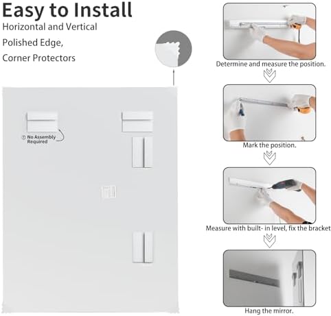 Mirrorons 24x32 Frameless Bathroom Mirror