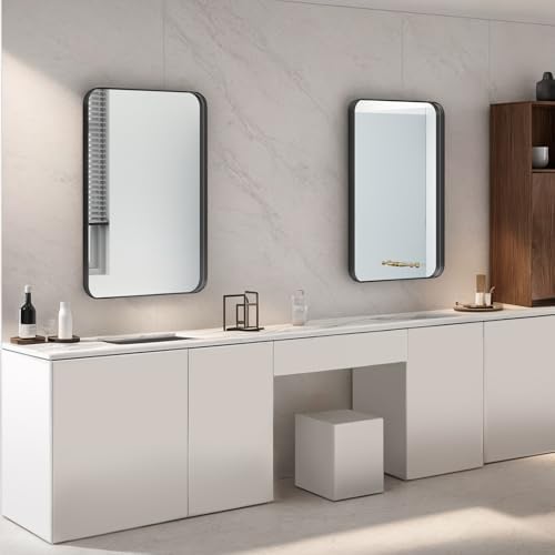 NXHOME Rectangle Metal Frame Wall Mirror 18x28 Inch