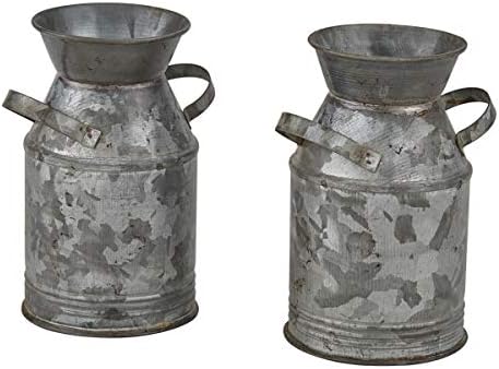 Park Designs Galvanized Milk Can Salt Pepper Set 1