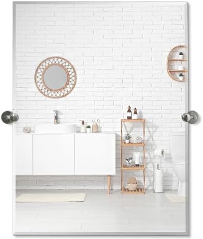 Hamilton Hills Frameless Pivot Mirror 30x40 Inch