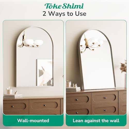 TokeShimi 20x30 Arched Wall Mirror with Tempered Glass