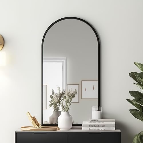 Arch Black Mirror 42x24 Wall Mount Bathroom Vanity Decor