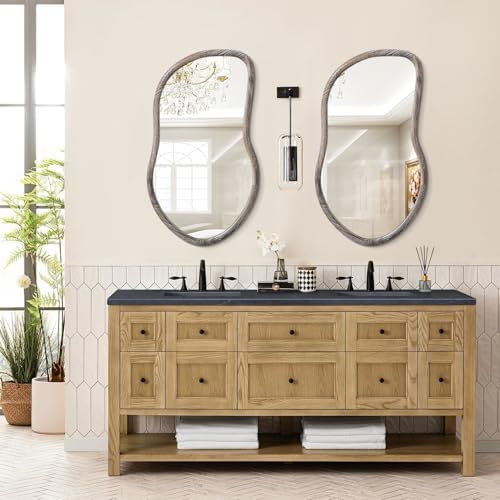FEUFOAM Asymmetrical Irregular Rustic Wall Mirror