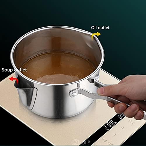 DAOUXIAOSP 18L Food Strainer with Clear Glass Lid