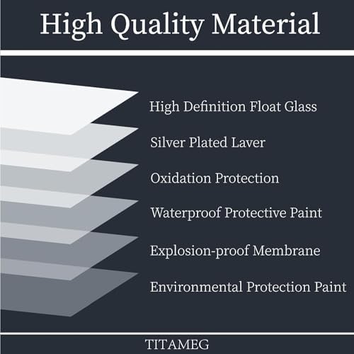 TITAMEG 16x20 Inch Frameless Wall Mirror