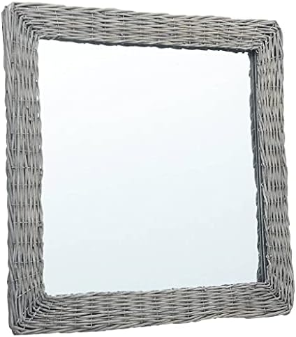 Rustic Wicker Framed Wall Mirror 236x236