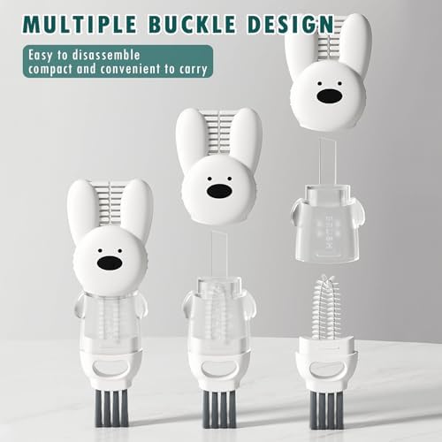 3 in 1 Cup Lid Cleaning Brush Set 3Pcs Portable Cute Brush