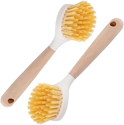 Dish Brushes with Bamboo Handle Pack of 2