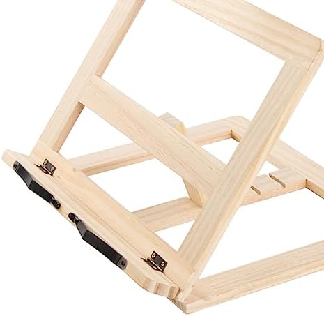 Beufee Wooden Cookbook Stand for Reading and Display