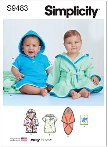 Simplicity Babies Bath Set Pattern Multicolor