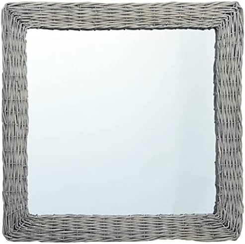 Rustic Wicker Framed Wall Mirror 236x236