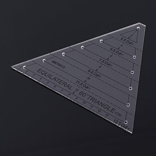 WOEIFGV 60 Degree Triangle Quilting Ruler 165x135cm