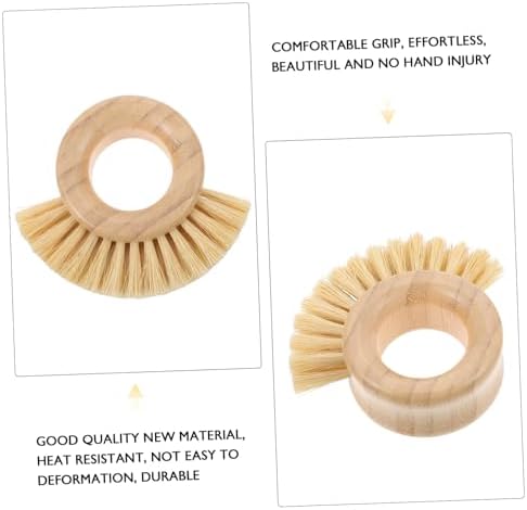 Anneome Natural Bamboo Cleaning Brush for Kitchen Use