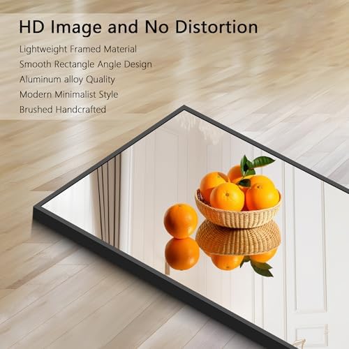 COFENY 30x30 Inch Wall Mirror with Metal Frame