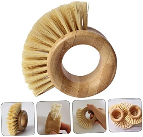 HyKab 1pc Round Paper Ring Brush for Cleaning Fruits and Vegetables
