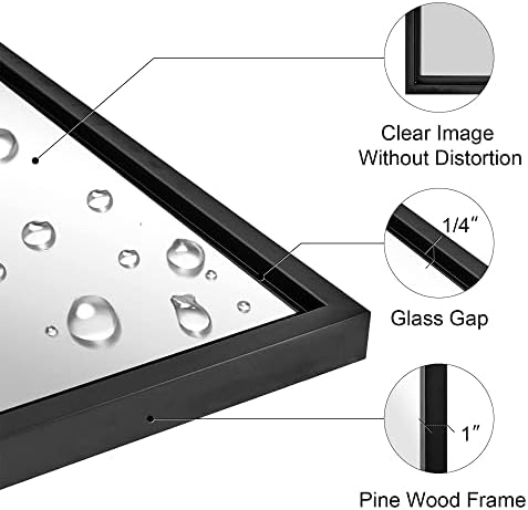 ANDY STAR Modern Moon Decor 20x28 Inch Wall Mirror