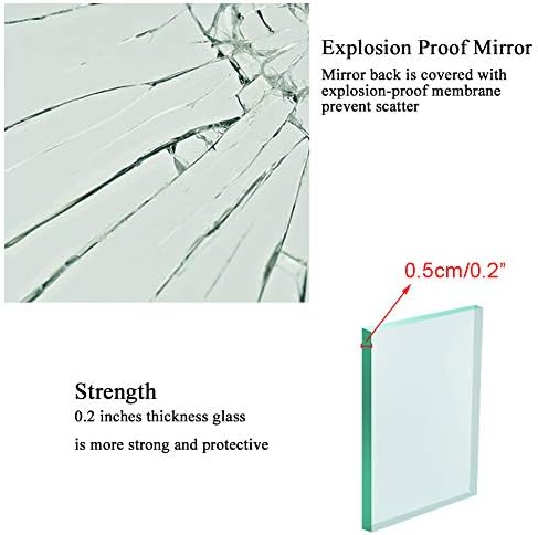 Calenzana 22x30 Wall Mirror with Black Frame