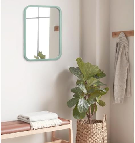 16x20 Inch Light Blue Wall Mounted Mirror
