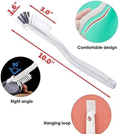 ELANE 10 Pcs Cleaning Brush Set with Hanging Hole