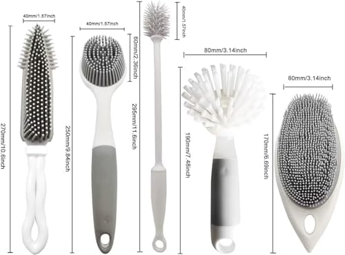 IZSOHHOME 5-Pack Kitchen Cleaning Brush Set