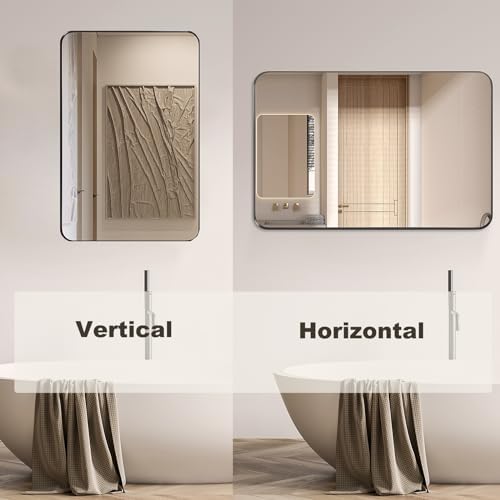 NEWBULIG 24x36 Inch Wall Mounted Vanity Mirror