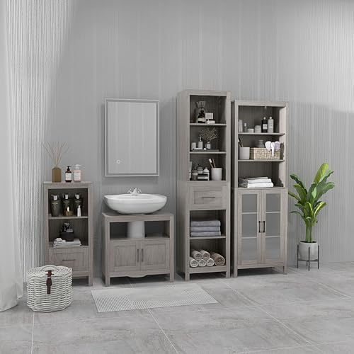 HOMCOM 28 x 20 LED Bathroom Mirror with Dimmable Touch