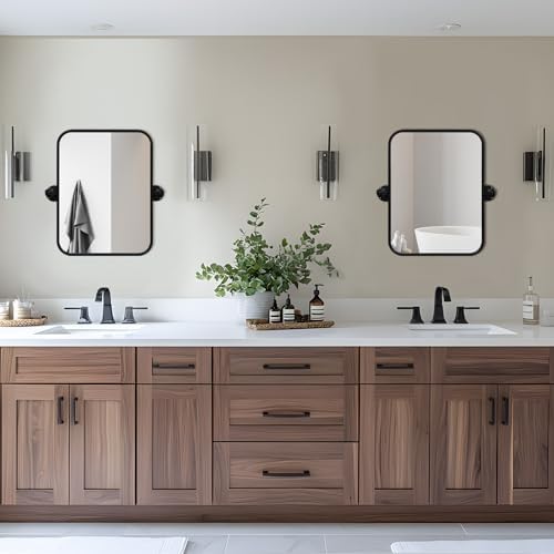 SeekElegant 20 X 24 Pivot Mirror with Black Frame
