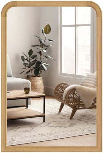 HOMECOOKIN 24x36 Wood Framed Wall Mirror