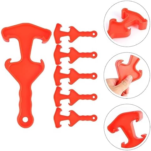GREENADSCAPE 6pcs Adjustable Can Opener Set with Plastic Handle