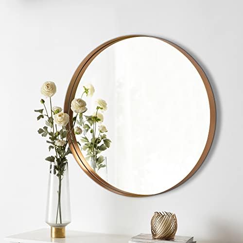 PexFix 28 Round Mirror with Gold Frame
