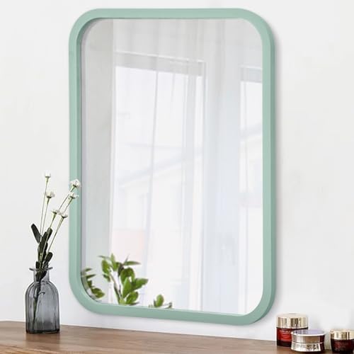 16x20 Inch Light Blue Wall Mounted Mirror