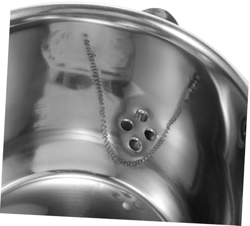 Stainless Steel Oil Separator Pot with Glass Lid