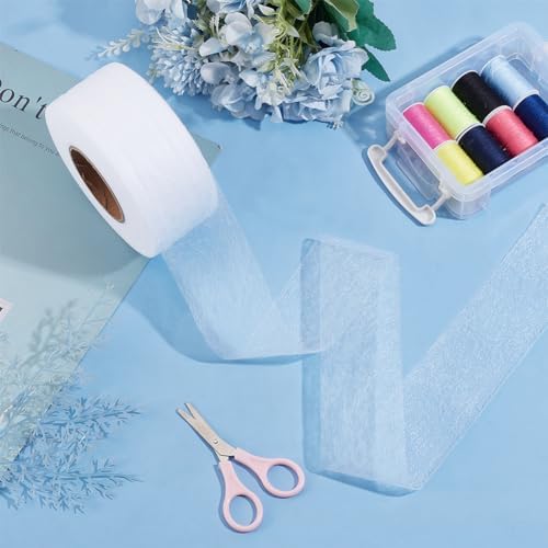 HOBBIESAY 70 Yards 2 Inch Fusible Batting Tape for Sewing and Crafting