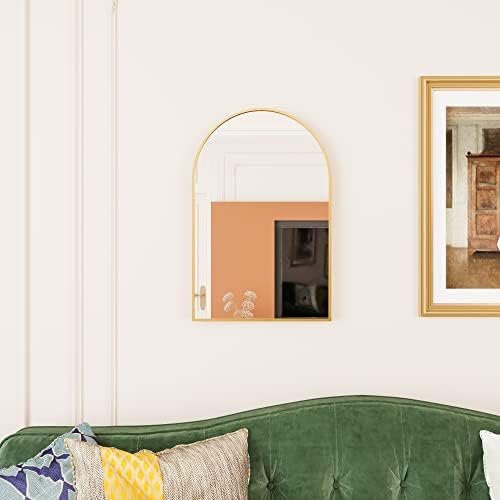 FLYMUHJIA Arched Full-Length Gold Mirror 24x36 Inches
