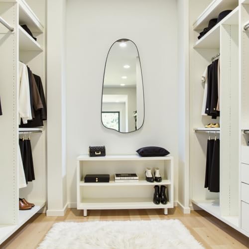 Gumcoly 15x32 Black Irregular Wall Mirror