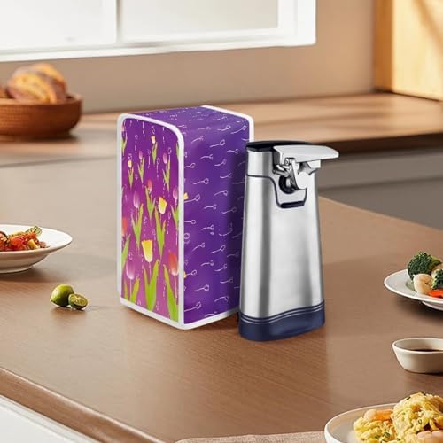 Wiryuouvt Cartoon Tulips Can Opener Dust Cover