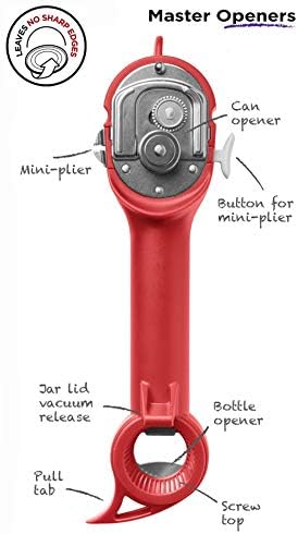 Kuhn Rikon 5-in-1 Auto Safety Master Opener White